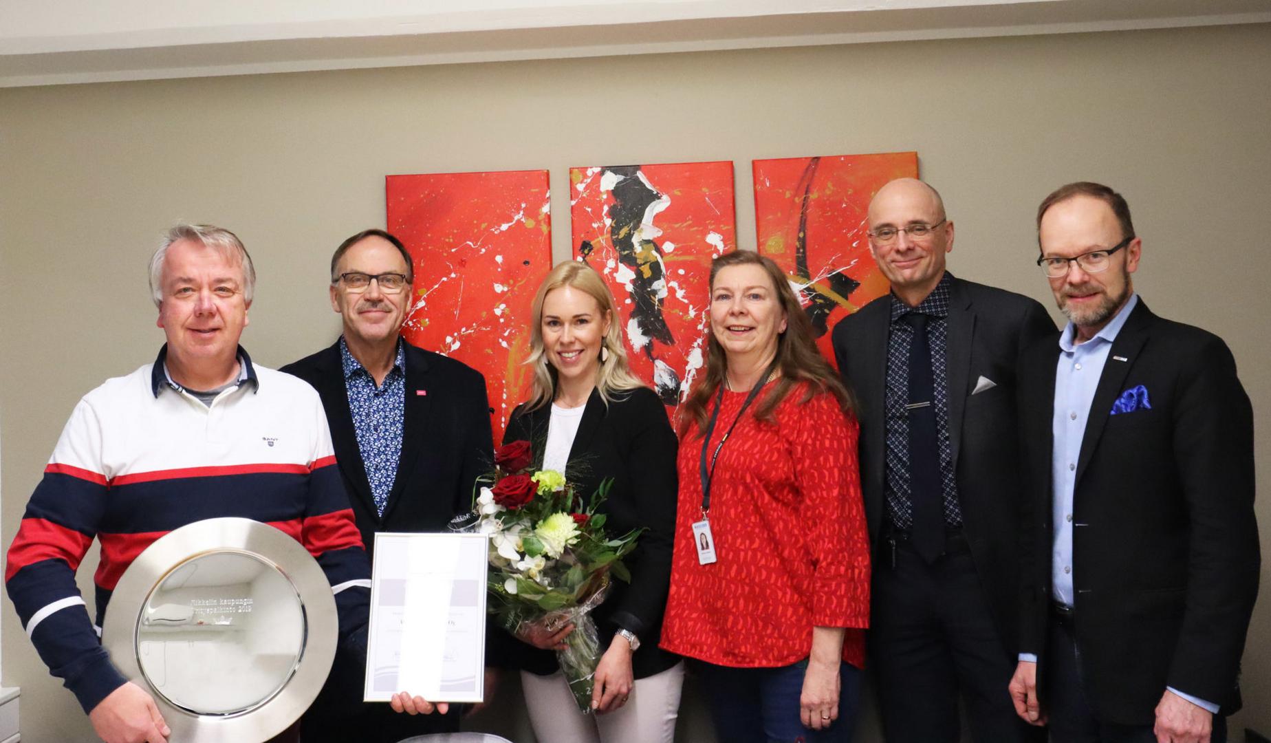 Mikkelin kaupungin yrityspalkinto 2019 luovutettiin Mikkelin Nostajat Oy:lle