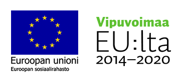 Euroopan sosiaalirahaston logo ja Vipuvoimaa EU:lta 2014-2020 logot