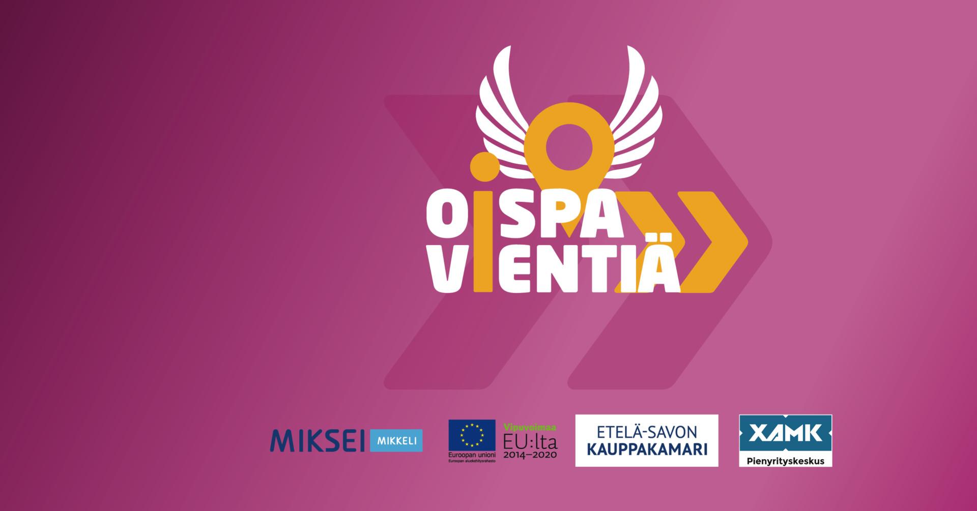 Oispa Vientiä! -seminaarin logo ja kumppanilogot