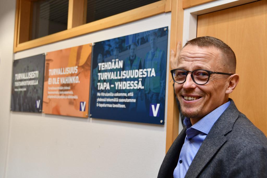 Vitrulan Composites Oy:n tehtaanjohtaja Markku IIvonen