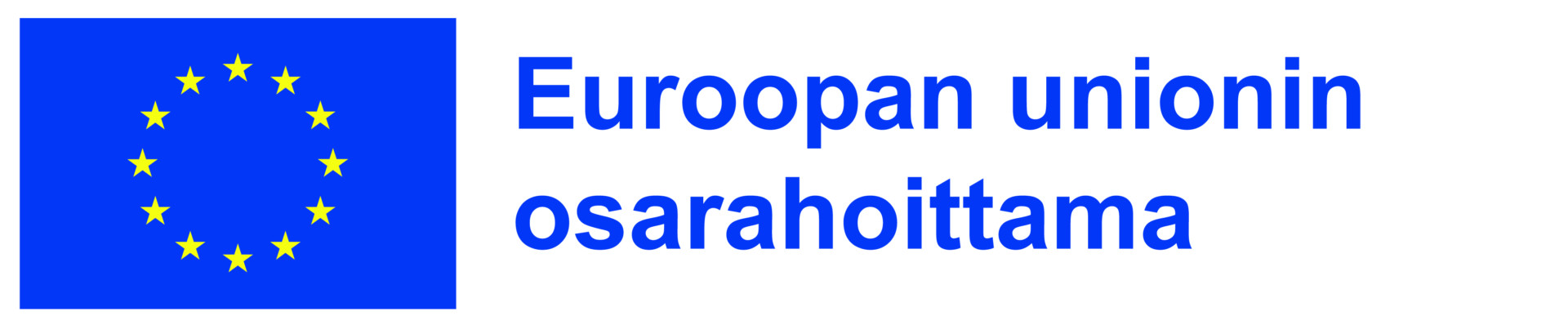 Euroopan Unionin (EU:n) osarahoittama hanke -logo 2021-2027