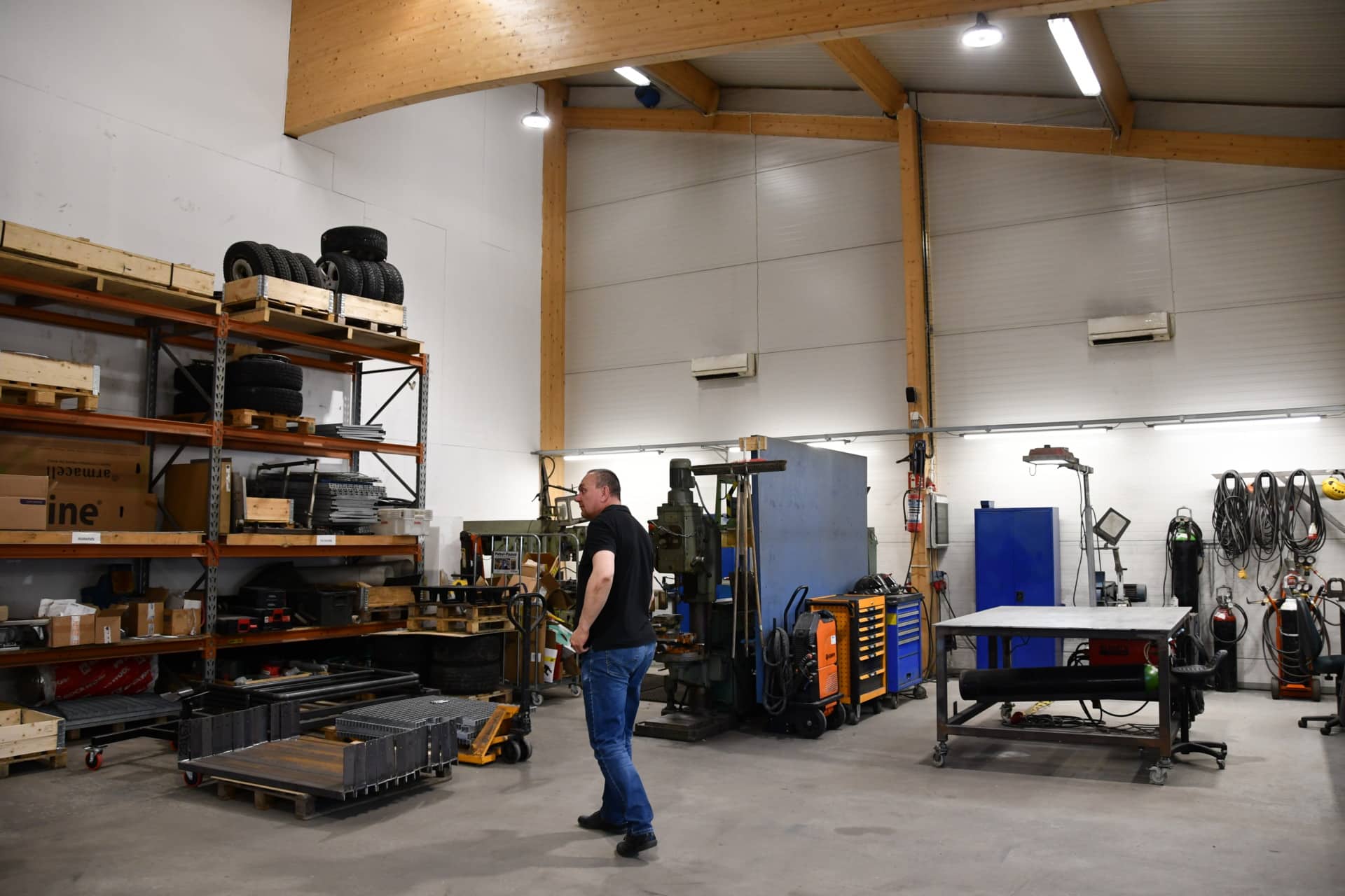 Mikkelin hallissa pystytään tekemään pienimuotoista valmistusta.