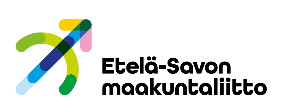 Eri väreistaä koostuva koilliseen osoittava jousipyssyn nuoli.